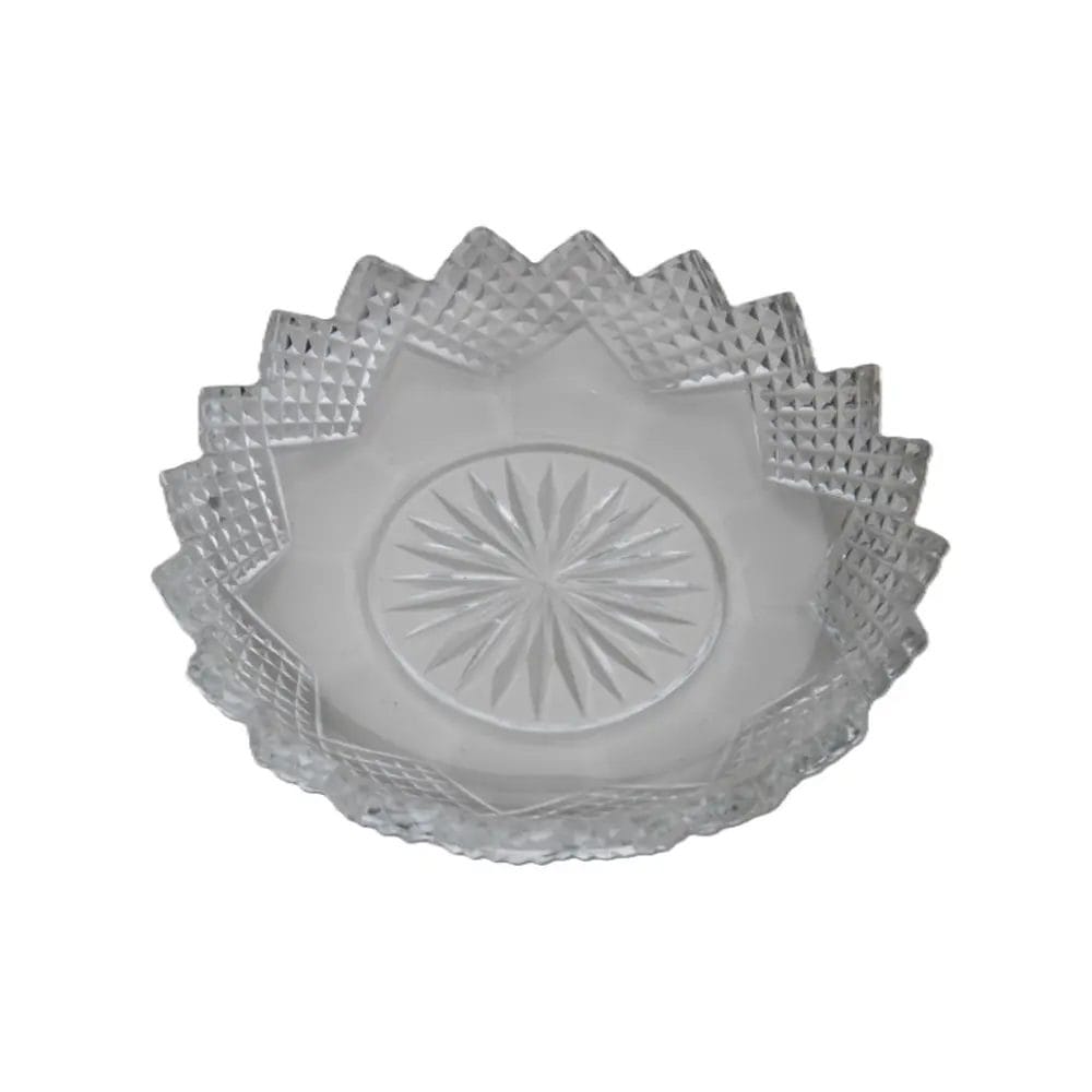 12 Antique Diamond And Fan Cut Crystal Bowls