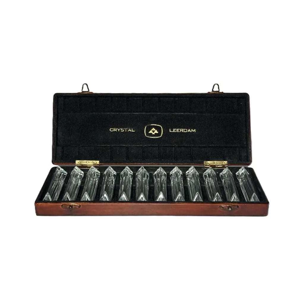 Crystal Knife Rests With Orginal Box, Royal Leerdam