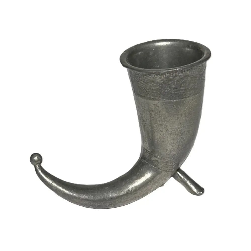 Norwegian Pewter Viking Horn Wine Goblet