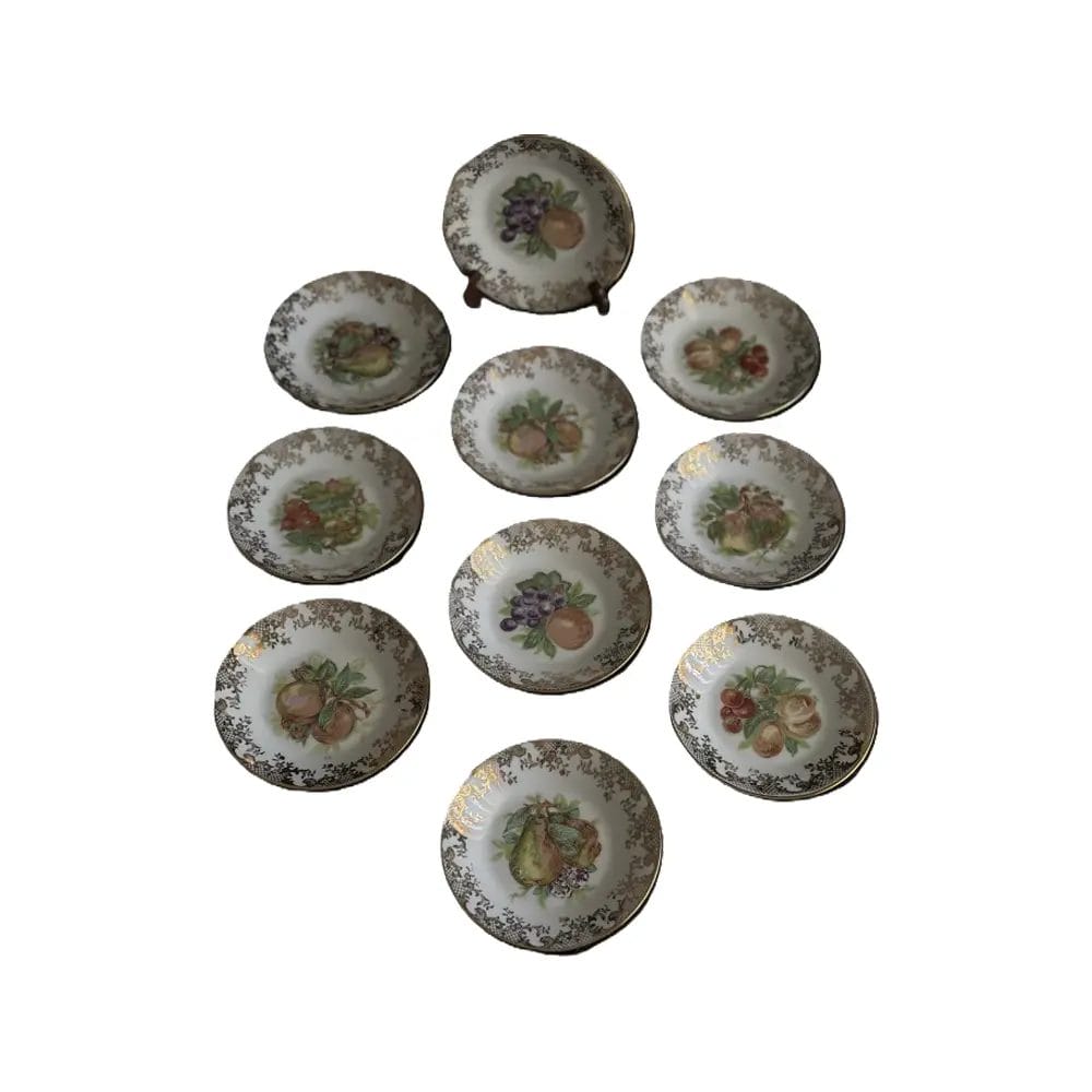 Vintage Fruit Porcelain Plate Collection, Limoges